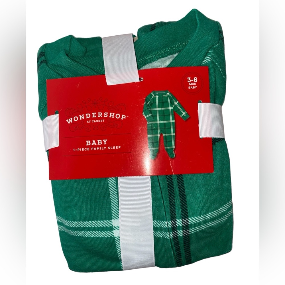 Wondershop Baby Christmas Plaid Footie Pajamas 3-6M NWT